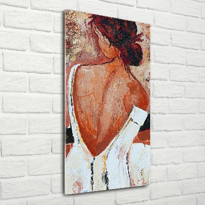 Bild auf Acrylglas vertikal Frau