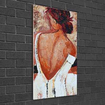 Bild auf Acrylglas vertikal Frau