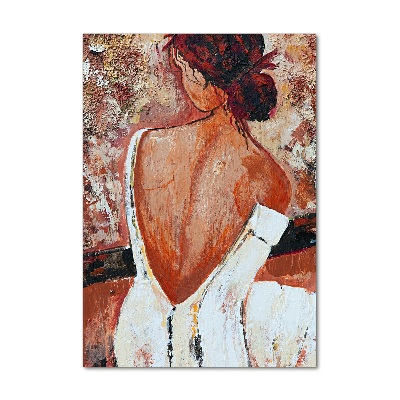 Bild auf Acrylglas vertikal Frau