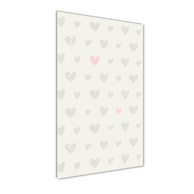 Bild auf Acrylglas vertikal Herz-Hintergrund