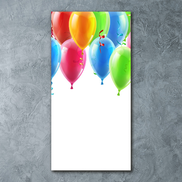 Acrylbild vertikal Bunte Luftballons