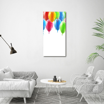 Acrylbild vertikal Bunte Luftballons