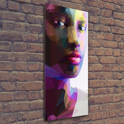 Acrylbild vertikal Abstrakte Frau