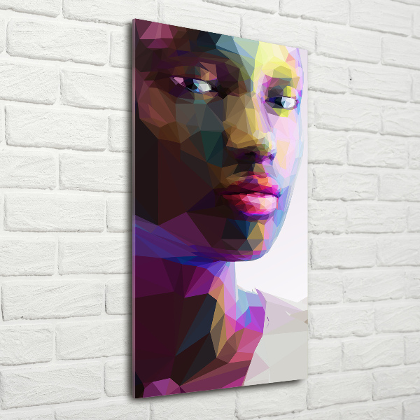 Acrylbild vertikal Abstrakte Frau