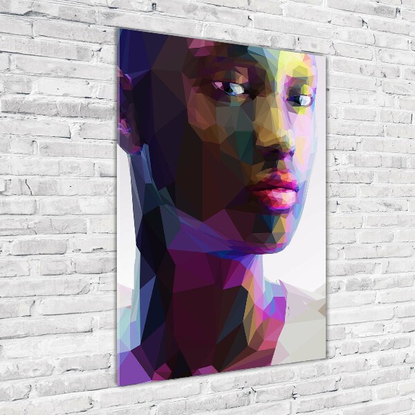 Acrylbild vertikal Abstrakte Frau