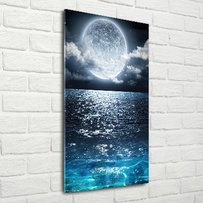 Bild auf Acrylglas vertikal Vollmond
