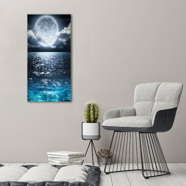 Bild auf Acrylglas vertikal Vollmond