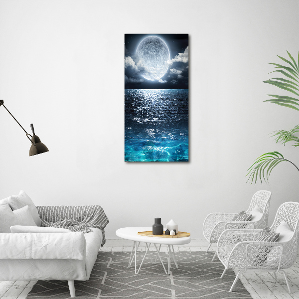 Bild auf Acrylglas vertikal Vollmond