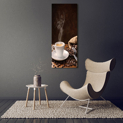 Acrylbild vertikal Eine Tasse Kaffee