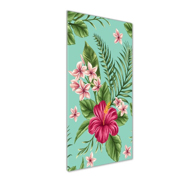 Bild auf Acrylglas vertikal Hawaiianische Blumen