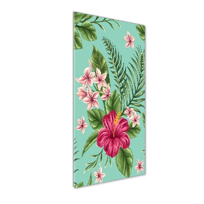 Bild auf Acrylglas vertikal Hawaiianische Blumen