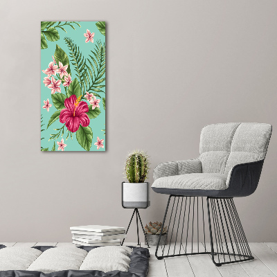 Bild auf Acrylglas vertikal Hawaiianische Blumen