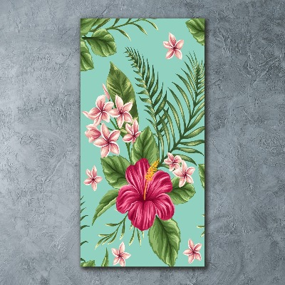 Bild auf Acrylglas vertikal Hawaiianische Blumen