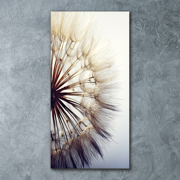 Acrylbild vertikal Löwenzahn