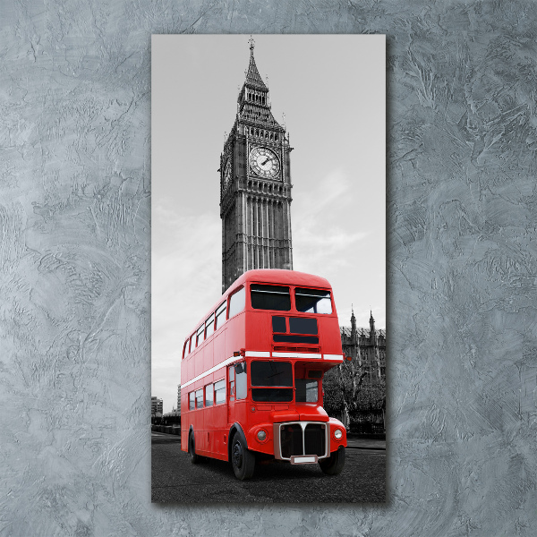 Plexiglasbilder vertikal Londoner Bus