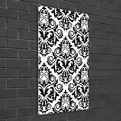 Modernes Acrylbild vertikal Ornamente