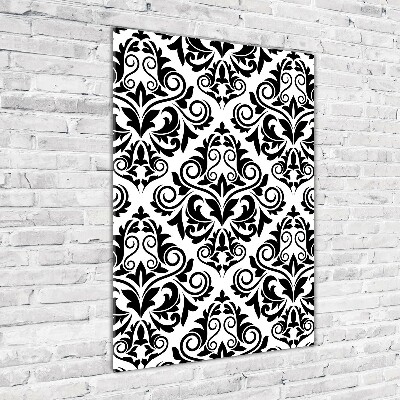 Modernes Acrylbild vertikal Ornamente