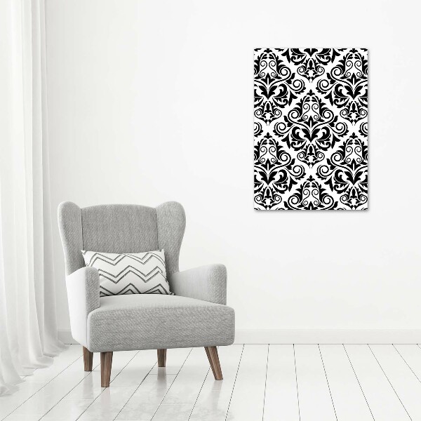 Modernes Acrylbild vertikal Ornamente