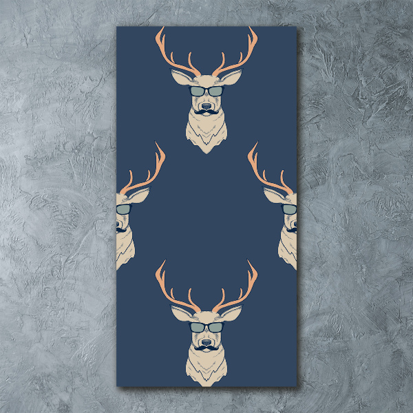 Plexiglasbilder vertikal Hipster-Hirsche