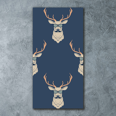 Plexiglasbilder vertikal Hipster-Hirsche