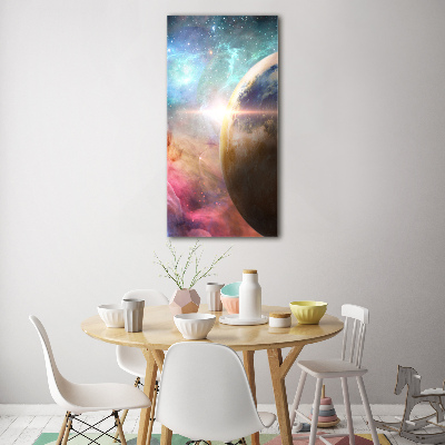 Acrylbild vertikal Galaxis