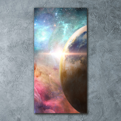 Acrylbild vertikal Galaxis