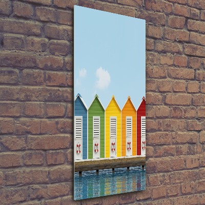 Plexiglasbilder vertikal Strandhütten