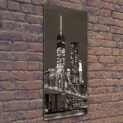 Modernes Acrylbild vertikal Manhattan, New York