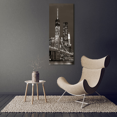 Modernes Acrylbild vertikal Manhattan, New York