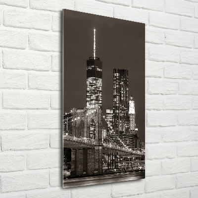 Modernes Acrylbild vertikal Manhattan, New York