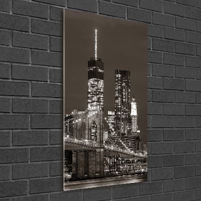 Modernes Acrylbild vertikal Manhattan, New York