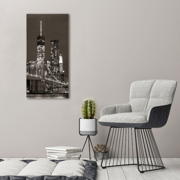 Modernes Acrylbild vertikal Manhattan, New York