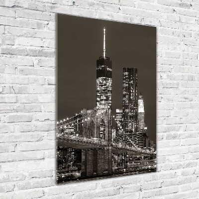 Modernes Acrylbild vertikal Manhattan, New York