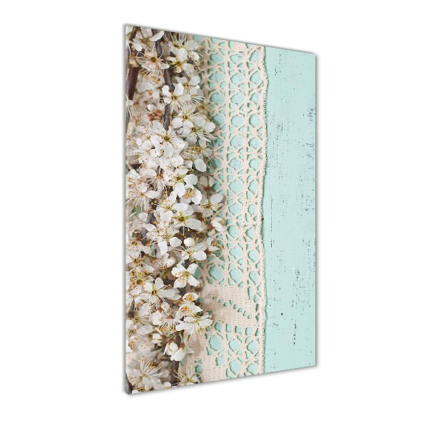 Bild auf Acrylglas vertikal Kirschblüten