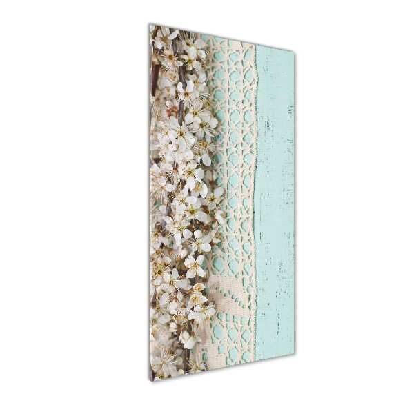 Bild auf Acrylglas vertikal Kirschblüten