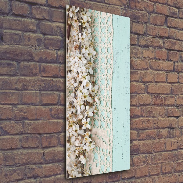 Bild auf Acrylglas vertikal Kirschblüten