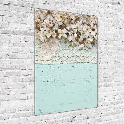 Bild auf Acrylglas vertikal Kirschblüten