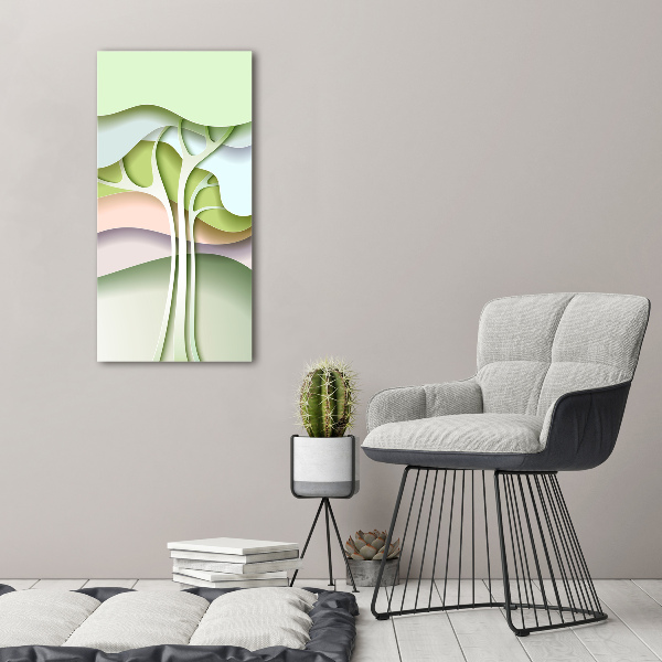 Bild auf Acrylglas vertikal Abstrakter Baum