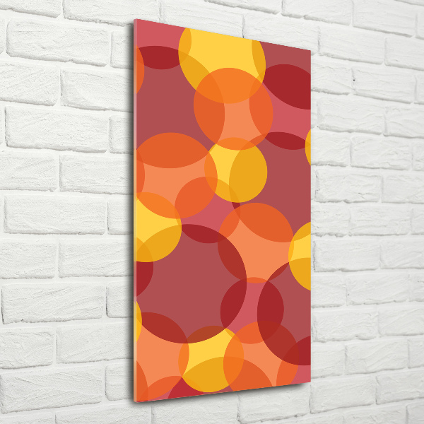 Acrylbild vertikal Bunte Kreise