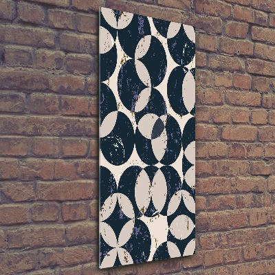 Acrylbild vertikal Geometrischer Hintergrund