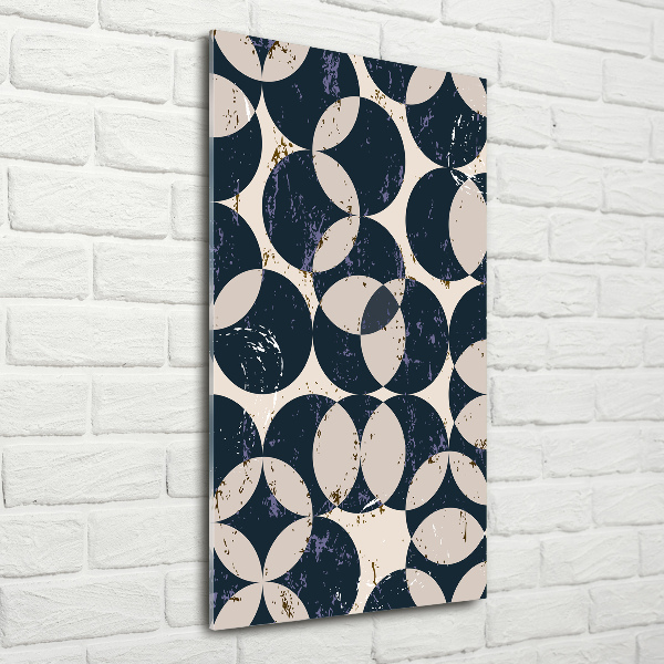 Acrylbild vertikal Geometrischer Hintergrund