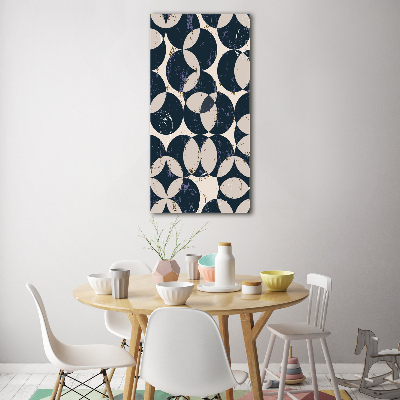 Acrylbild vertikal Geometrischer Hintergrund