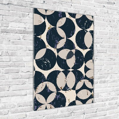 Acrylbild vertikal Geometrischer Hintergrund