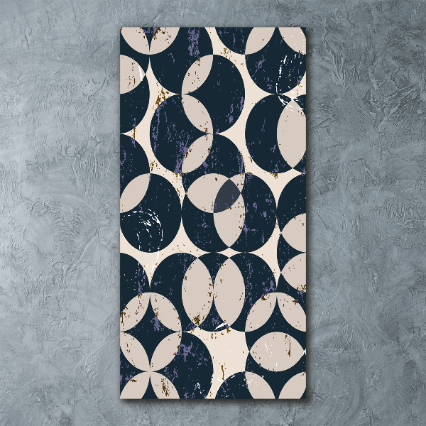 Acrylbild vertikal Geometrischer Hintergrund