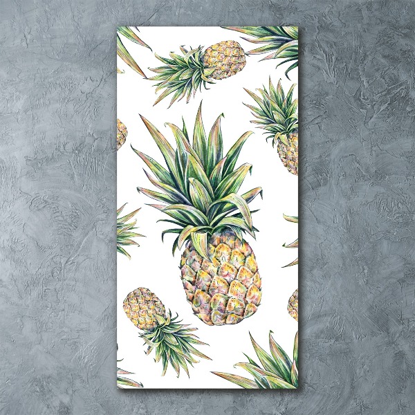 Bild auf Acrylglas vertikal Ananas