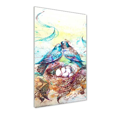 Modernes Acrylbild vertikal Familie