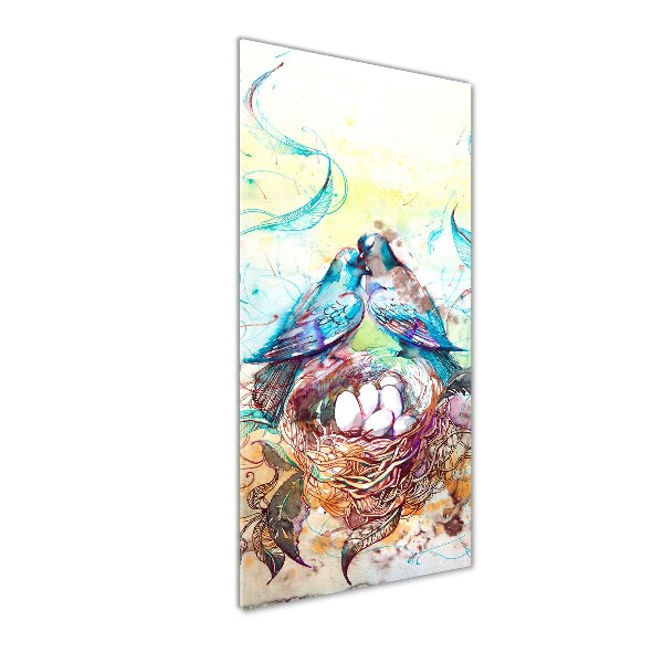 Modernes Acrylbild vertikal Familie