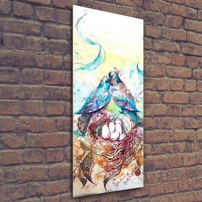 Modernes Acrylbild vertikal Familie