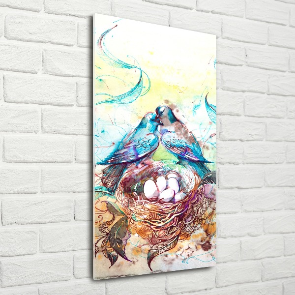 Modernes Acrylbild vertikal Familie