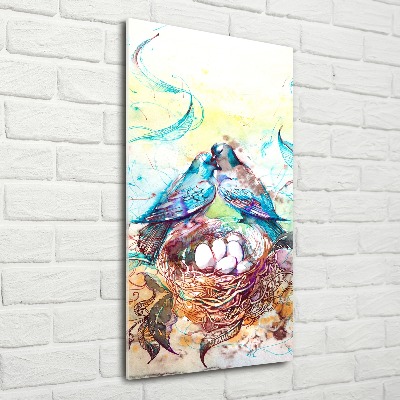 Modernes Acrylbild vertikal Familie